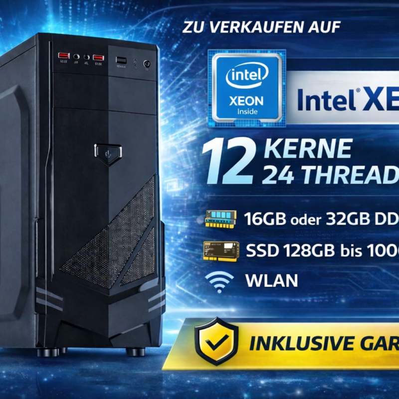 Windows 11Pro Business PC 12 Kerne SSD DVD Garantie